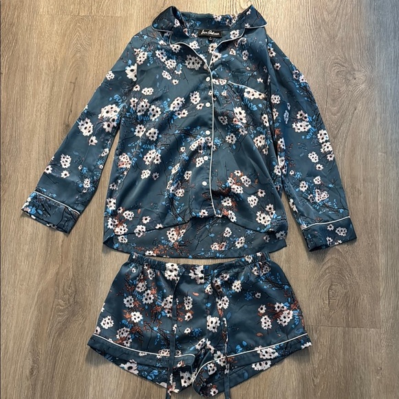 Sam edelmon- Floral Blue Pajama Set- size small - Picture 1 of 3